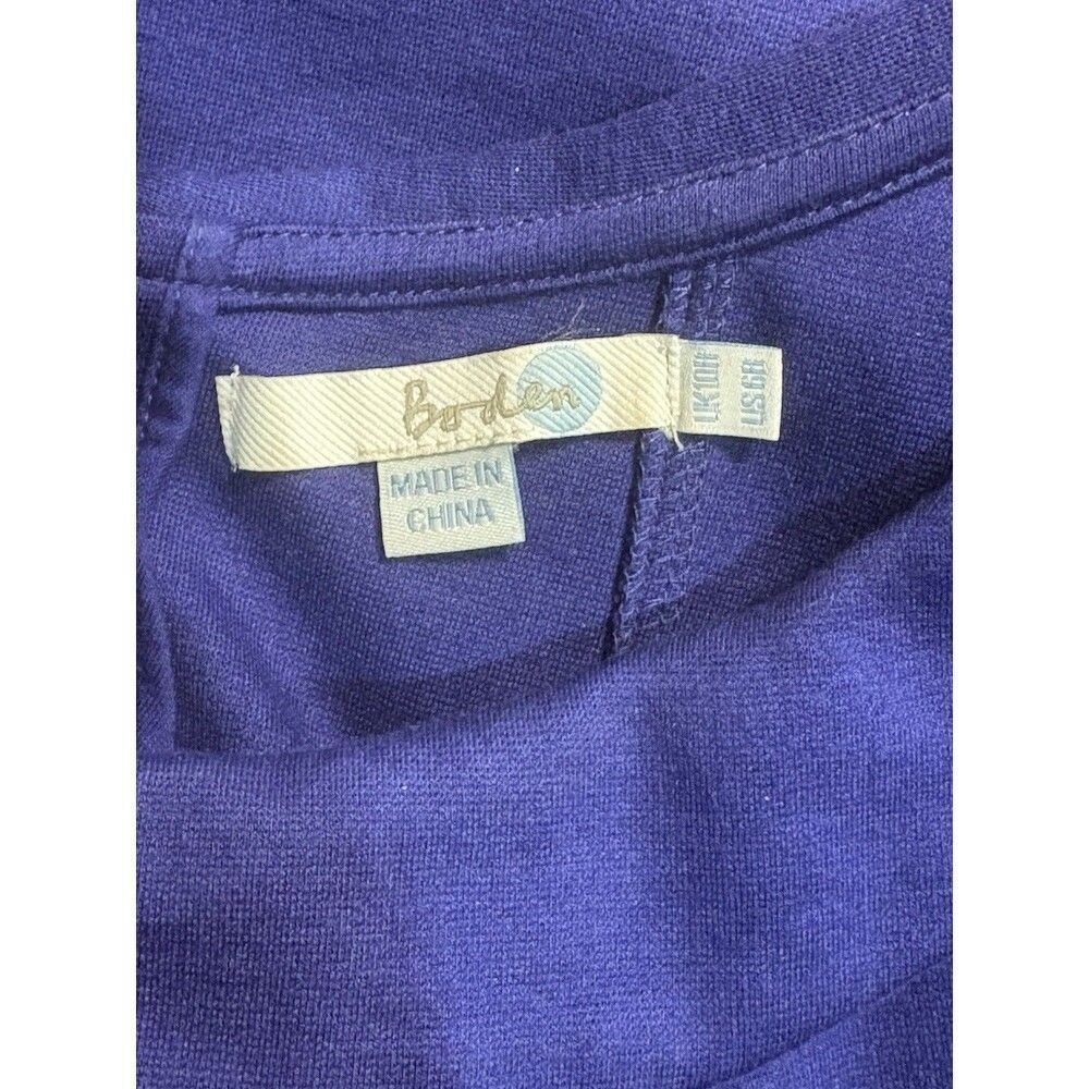 Boden Mini Dress Size 6 Blue Reverse Peter Pan Collar Mod Retro Preppy Work - Picture 6 of 8